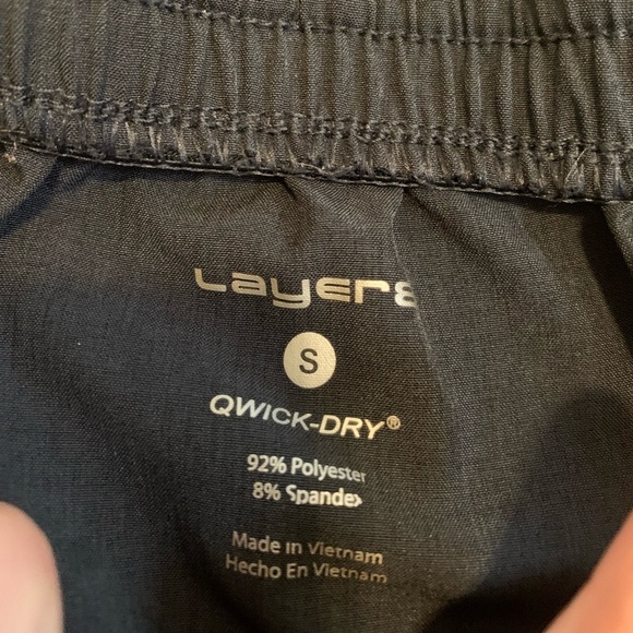 Layer 8 Men's Small Black QWICK-DRY Athletic Shorts - Picture 6 of 7